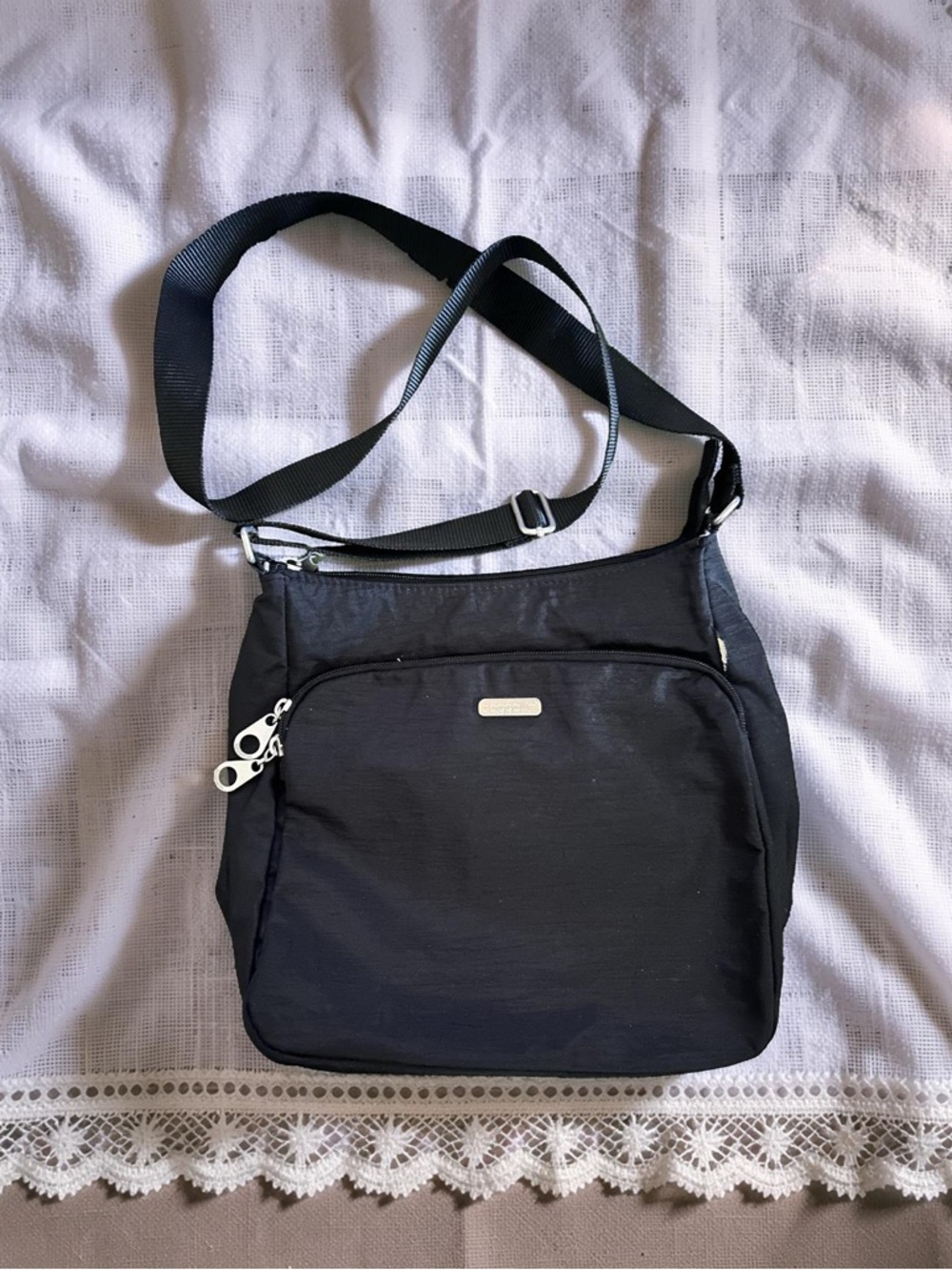 Baggallini Black Crossbody Bag with Adjustable Strap